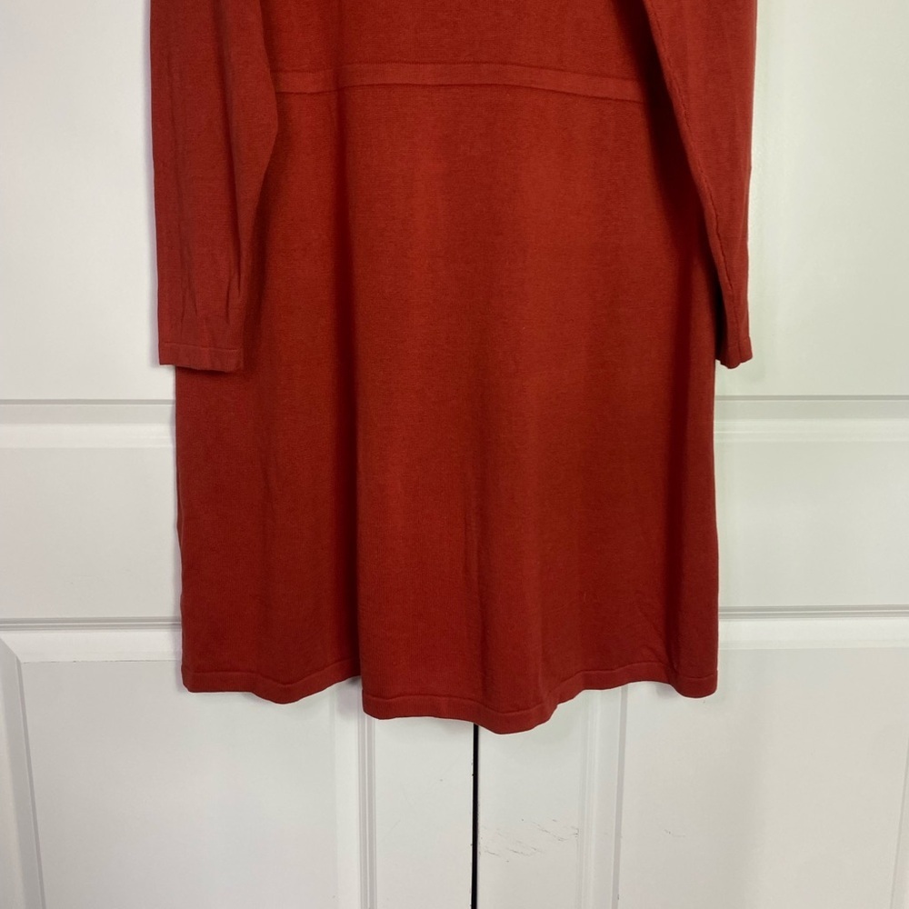 Isaac Mizrahi Orange Cardigan Sweater Button Down High Low Cut NWT size 1X - Picture 10 of 15